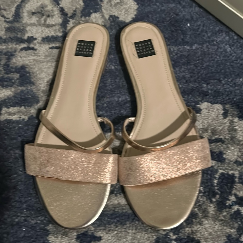 Rose gold Summer slides
